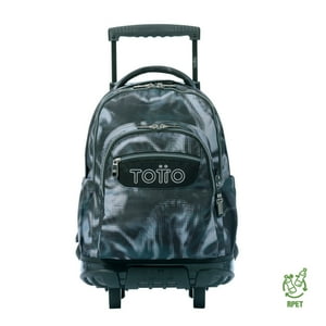 Totto - Mochila Escolar Con Ruedas Bomper Renglon Bluc
