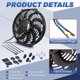 thumbnail image 3 of Ventilador de radiador EVERESTWAY 30 cm 12 V 80 W 2 piezas, 3 of 7
