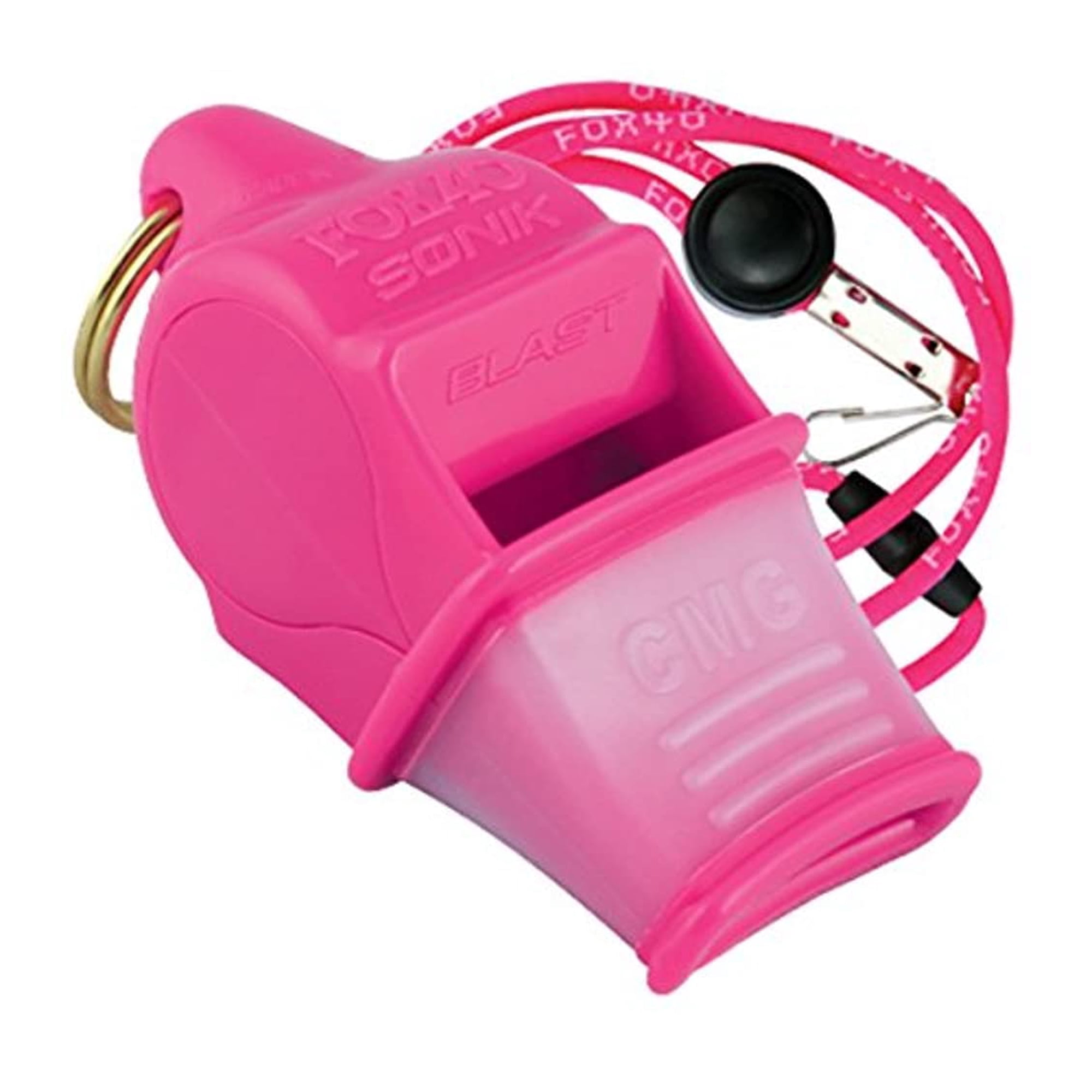 Whistle Fox 40 Sonik Blast Cmg Con Cordón Break Away, Color Rosa