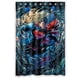 thumbnail image 1 of Cortina de ducha de Superman con dibujos animados, juego de cortina de baño con ganchos, tamaño 48 x 72 pulgadas, 1 of 3