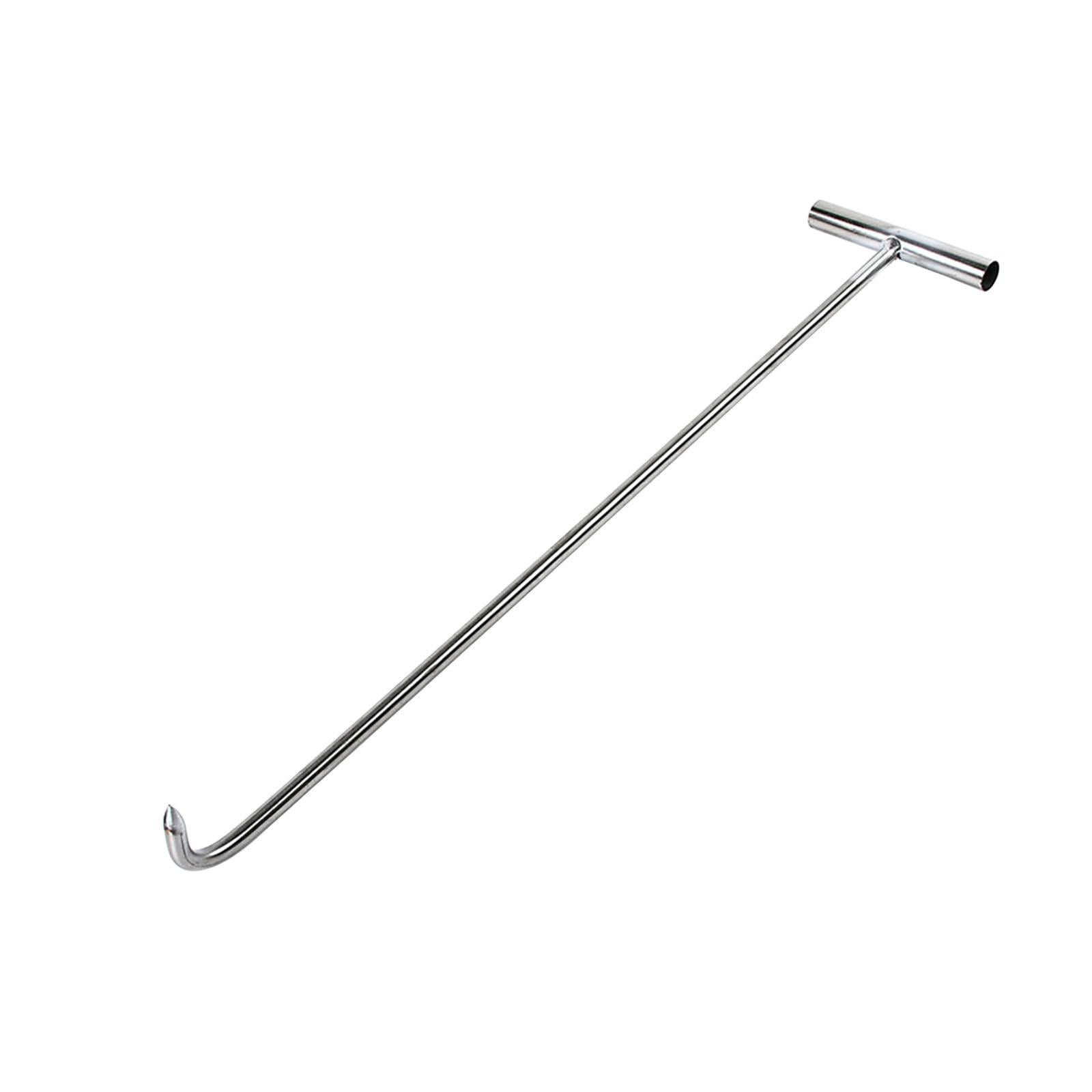 Bothyi - Herramienta De Gancho De Alcantarilla, Herramienta Útil Para Tapas De Alcantarillado, Tapas De Tanques Sépticos, Puertas Enrollables, 68cm, 10mm, Afiladas