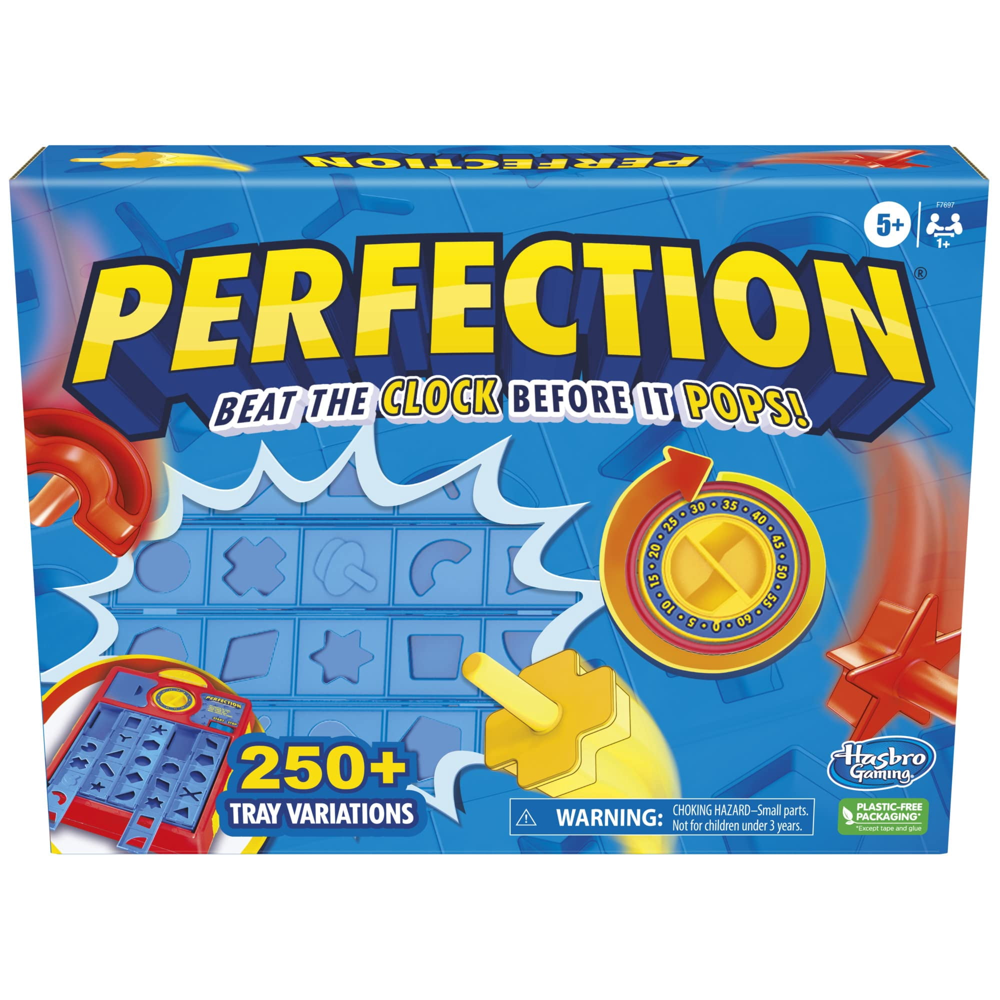 Juego Hasbro Gaming Perfection Para Niños De Más De 5 Años Con Más De 250 Peines
