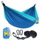 thumbnail image 1 of Hamaca de camping SZHLUX doble e individual con correas para árboles, color azul, 1 of 6