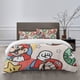 thumbnail image 1 of Mario Bedding Sets Bed Cartoon Duvet Cover Lightweight 3 Piece Bet Sets for Kids Boys Girls, 1 of 4
