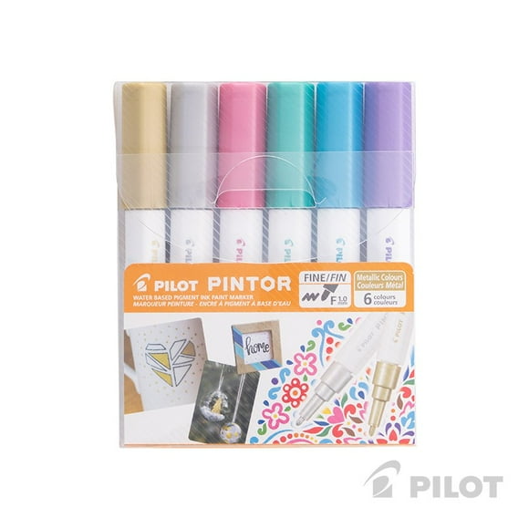 Pintor Set Colores Metalicos Punta Fina