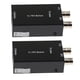 thumbnail image 2 of Paquete De 2 Adaptadores Convertidores BNC Coaxiales A Ethernet Transmisión De Datos Negro, 2 of 5