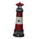 thumbnail image 1 of Figura De Faro Con Luz Solar Para Césped, Rocas Falsas, Tapa Roja Versátil, 1 of 3