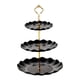 thumbnail image 3 of Soporte De Pastel De 3 Niveles Bandeja Para Servir Cosméticos Restaurante Cupcakes Plato De Exhibición Negro, 3 of 3