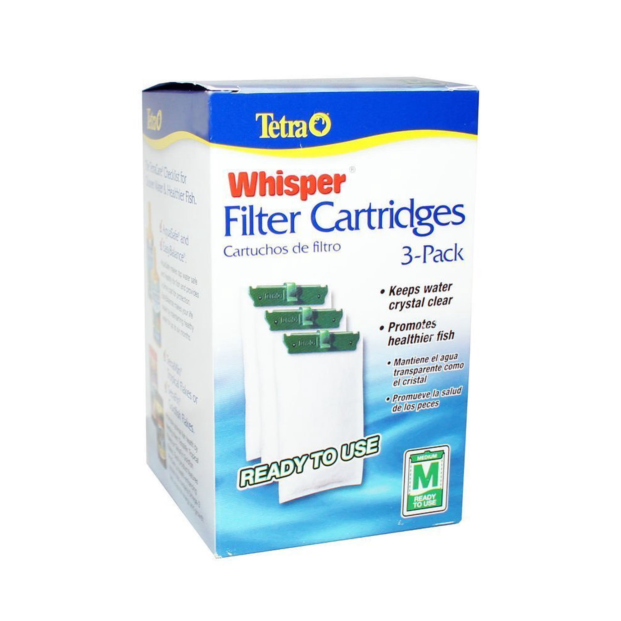 Cartuchos de filtro para acuarios Tetra Whisper AQUARIM, paquete de 3