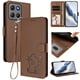 thumbnail image 2 of Motorola MOTO G15/G15 Power Funda Billetera de Gato, Marrón, 2 of 6