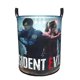 thumbnail image 1 of Resident Evil Cesta de lavandería de gran capacidad redonda con asa, bolsa para ropa sucia plegable, almacenamiento para dormitorio, baño y lavadero 44x35 cm, 1 of 6