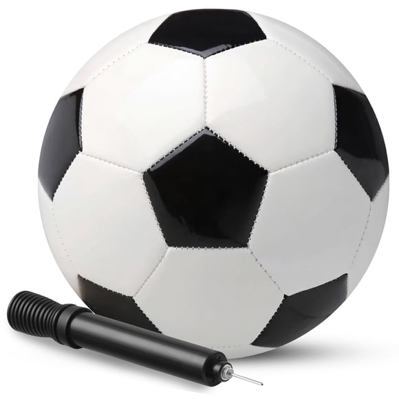 Balón de Fútbol PlayBolt Tamaño 4 con Bomba Negro/Blanco