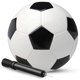 thumbnail image 1 of Pelota de fútbol PlayBolt tamaño 2 con bomba negro y blanco, 1 of 7