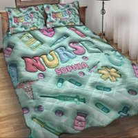 Milsleep - Nurse Life - Juego De Edredón Personalizado De Enfermera