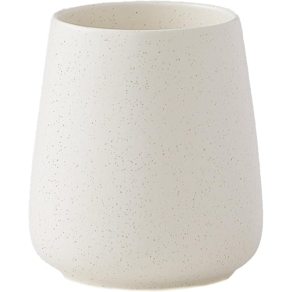 Portacepillos de cerámica beige para baño