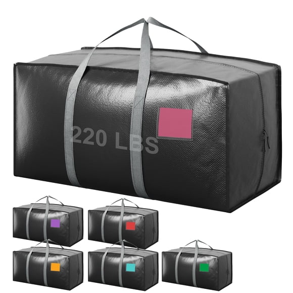 Bolsas de mudanza RMOHRO extra resistentes, grandes, paquete de 6, color gris