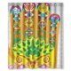 thumbnail image 1 of Cortina de ducha de la suerte con diseño de mano de Fátima y mano de Hamsa, con ganchos, tamaño 60 x 72 pulgadas, 1 of 3