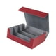 thumbnail image 3 of Estuche para cartas con capacidad para más de 1800 cartas, resistente y protector, ideal como regalo para coleccionistas. rojo en gris, 3 of 5