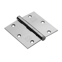 Poli - Pack De 3 Bisagras De Acero 3X3 Pulgadas Níquel Satinado