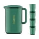 thumbnail image 1 of Jarra De Agua De 2,2 L Resistente Al Calor Para El Hogar, Oficina, Agua Fría, Tarro De Jugo, Verde Y 4 Tazas, 1 of 3