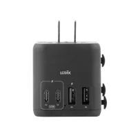 Logiix World Traveler Xl 65W Travel Adapter Black