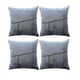 thumbnail image 2 of Juego De 4 Fundas Chenille Con Lineas Azul, 2 of 3