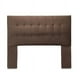 thumbnail image 1 of Respaldo Cama King Felpa Chocolate Sevilla CP, 1 of 2