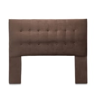 Dgb - Respaldo Cama 2 Plazas Felpa Chocolate Sevilla Cp