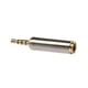 thumbnail image 2 of Jack Estéreo Convertidor Altavoz Auricular Auricular Auricular Extensor Enchufe Dorado, 2 of 3