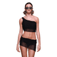 thumbnail image 5 of Bikini de un solo hombro y falda de malla Gloriahoon, 5 of 6