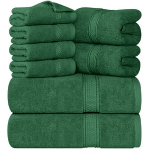 Juego De Toallas Utopia Towels, 8 Piezas, 600 G/M², 100% Algodón (Verde Cazador)