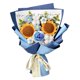 thumbnail image 4 of Ramo De Flores De Crochet Terminado, Regalo Para El Día De La Madre, Aniversario, Boda, Azul, 4 of 5