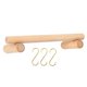 thumbnail image 5 of Toallero De Madera Con 3 Ganchos En Forma De S Colgador De Toallas Para Almacenamiento De Ba?o 30 Cm, 5 of 5