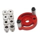 thumbnail image 1 of Herramienta De Espiga Autocentrante Herramienta De Manga Durable Para Carpintería Carpintería Taladro Manga Roja, 1 of 3