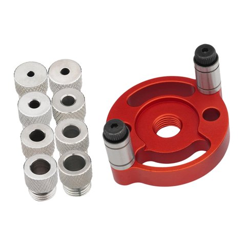 Ioensy - Herramienta De Espiga Autocentrante Herramienta De Manga Durable Para Carpintería Carpintería Taladro Manga Roja