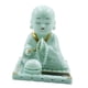 thumbnail image 3 of Estatuilla De Peque?o Monje, Juguete De Coche Con Energía Solar, Cabeza De Bobble, Adorno De Coche De Juguete, S Verde, 3 of 5