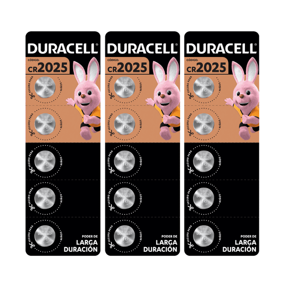 Pila Duracell 2025, (15 Pilas Cr2025 3v, Batería De Litio)