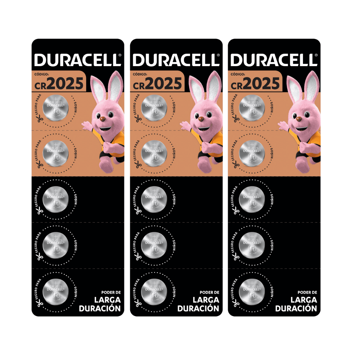 Pila Duracell 2025, (15 Pilas Cr2025 3v, Batería De Litio)