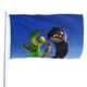 thumbnail image 1 of Loro Bandera Impresa Con Temática Regalo Perfecto Para Fanáticos Amigos Y Familiares Y Adecuada Para Actividades Al Aire Libre E Interiores Decoraciones De Fiesta 60*90cm, 1 of 6