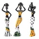 thumbnail image 3 of 3x Figura Africana Escultura Tribal Dama Estatuilla Estatua Coleccionables Amarillo, 3 of 5