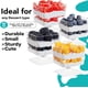 thumbnail image 4 of Vasitos de postre Exquisite 400 piezas 57 ml con cucharas, 4 of 7
