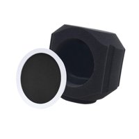 Bothyi - Filtro Pop De Micrófono Para Cabina Vocal Interior Y Exterior, Reducción De Ruido Y Reflejos, Color Negro