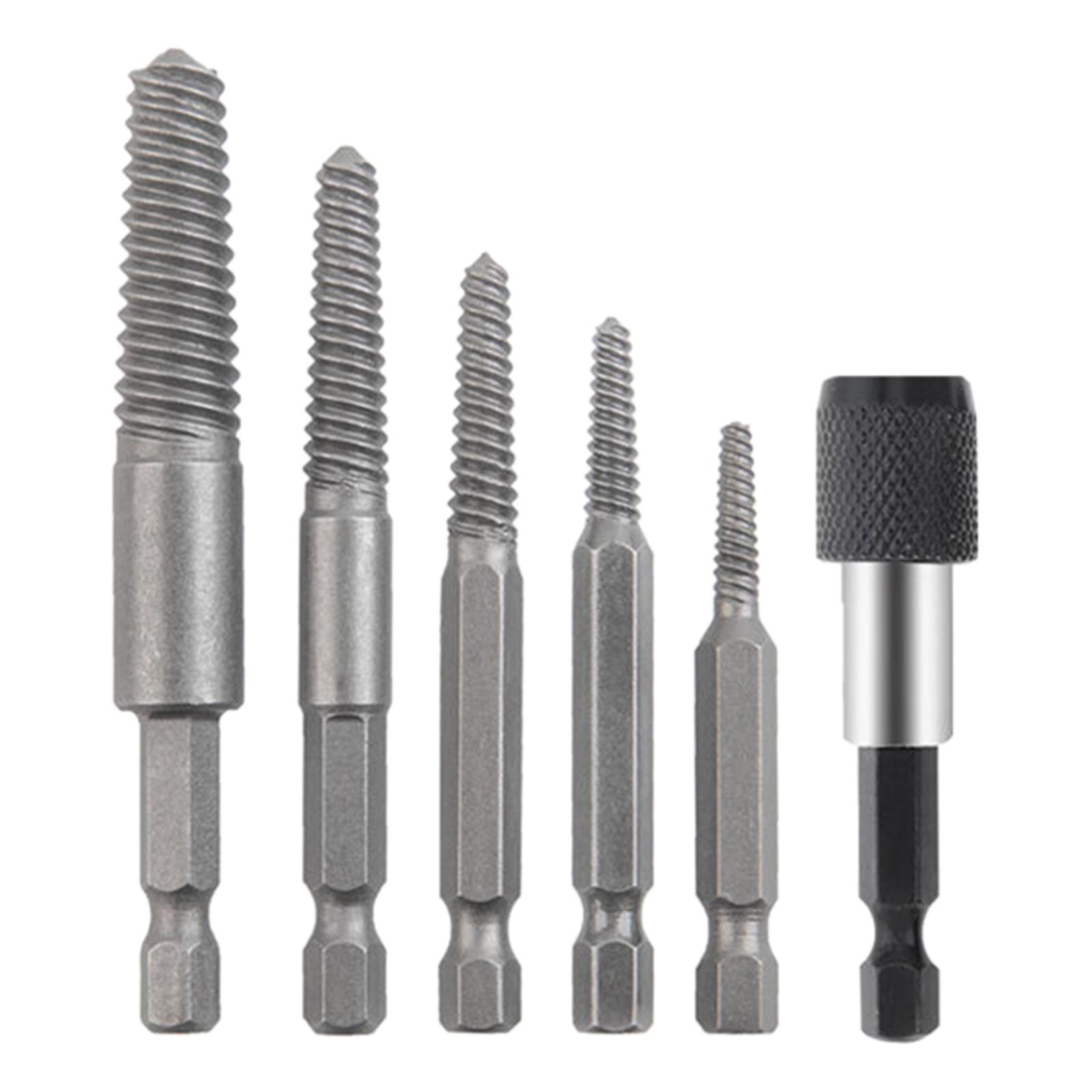 Magideal - De Extractores De Tornillos Para Pernos De Material Acero Extractor De Tornillos Para Tubos Extractor De Tornillos Con Soporte Para Brocas De Extensión