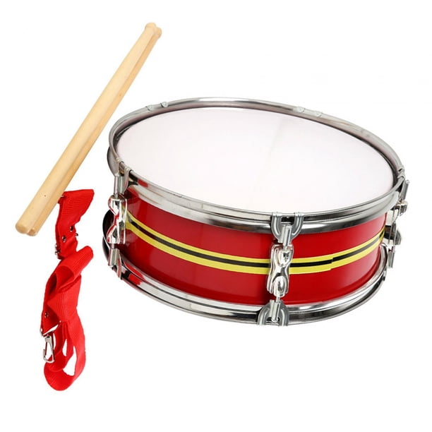 Tambor de música de tambor de 13 pulgadas, instrumentos musicales de aprendizaje musical profesional instrumento de percusión para niños adolescentes , Rojo