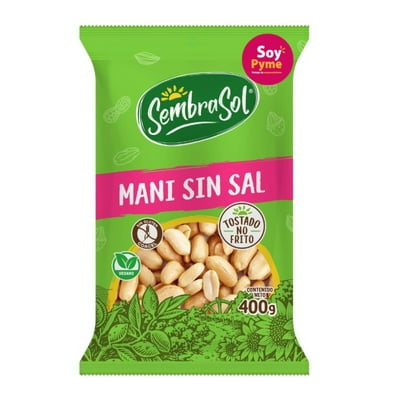 Maní Tostado Sin Sal 400 G Sembrasol