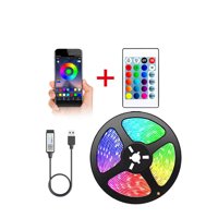 Oem - Tira Luces Led 5 Metros Rgb – Control Remoto Y Bluetooth
