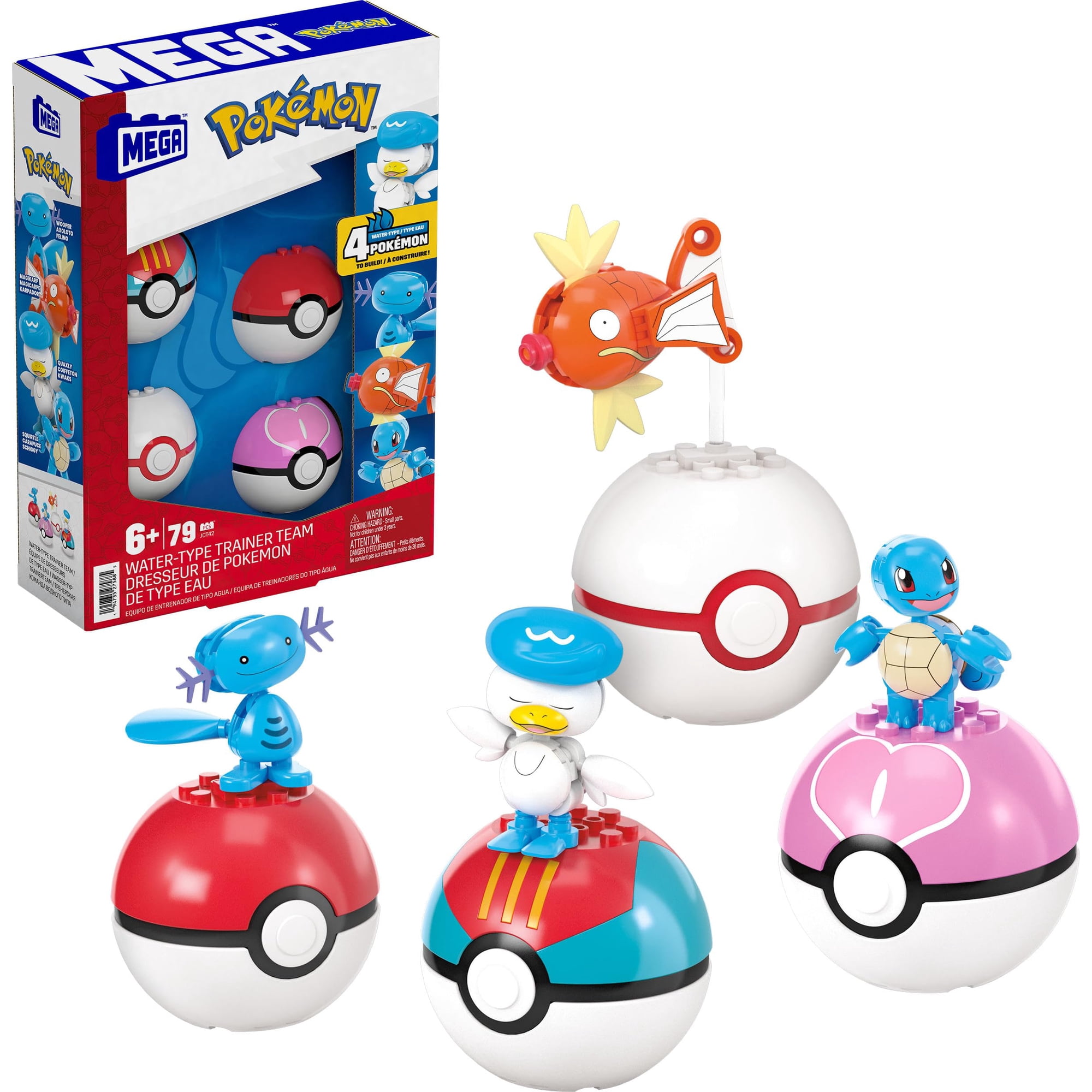Set De Juguetes Para Construir Figuras De Acción Mega Pokémon Watertype
