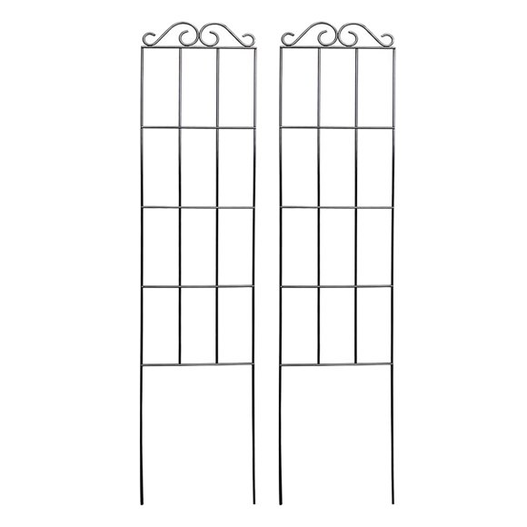 Set de 2 Enrejados para Macetas Tablzone Metálico Negro