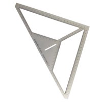 Magideal - Accesorios De Regla De Drenaje De Piso Multifunción De Construcción Múltiples Patrones Regla De Posicionamiento De Material Acero Inoxidable Regla Para 22X22Cm