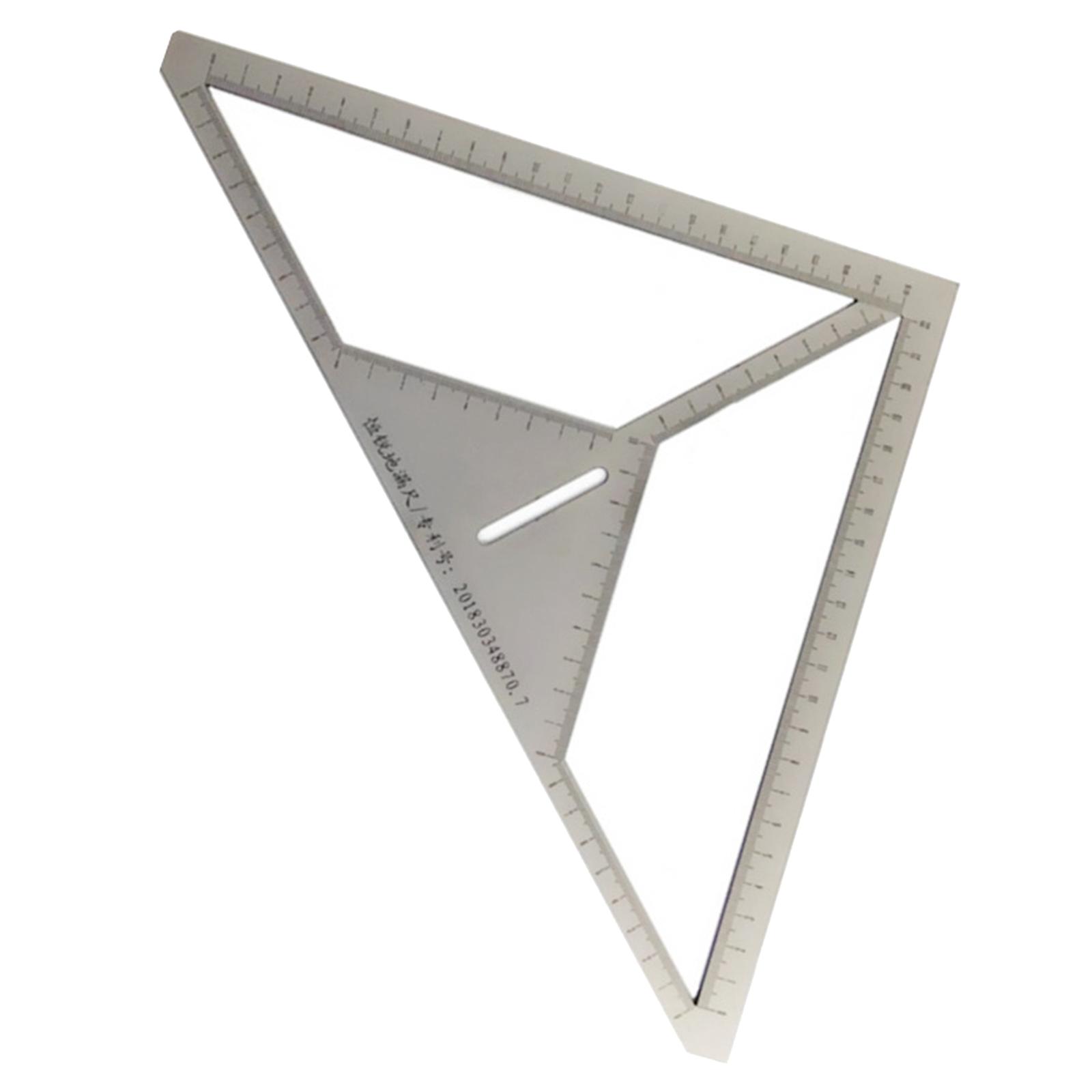 Magideal - Accesorios De Regla De Drenaje De Piso Multifunción De Construcción Múltiples Patrones Regla De Posicionamiento De Material Acero Inoxidable Regla Para 22X22Cm